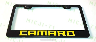 #ad Camaro Stainless Steel License Plate Frame Holder Rust Free $11.85
