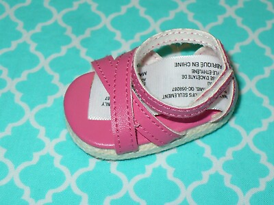 #ad American Girl Doll SHOW YOUR SWEET SIDE SINGLE SHOE Left Pink Sandal $5.59
