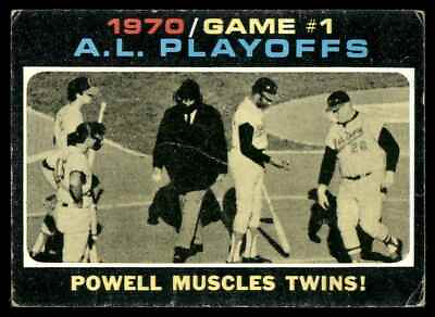 #ad 1971 Break B AL Playoffs Game 1 Boog Powell #195 Fair Good New York Mets $1.99