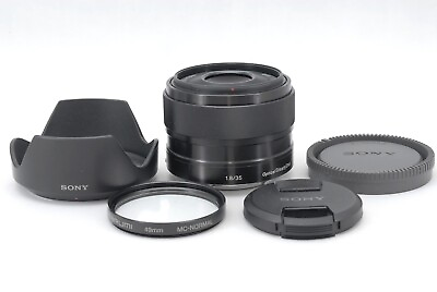 #ad SONY E 35mm F 1.8 OSS SEL35F18 Lens For E mount with Hood $298.00