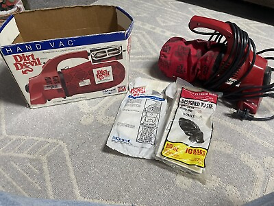 #ad VTG Royal Dirt Devil Hand Vac with Box Clean Runs Very Well Model 103 $28.85