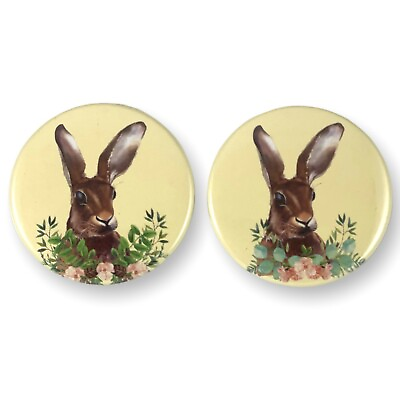 #ad Rabbit Set of 2 2.25 Inch Magnets for Fridge Kitchen Whiteboard Cute Magnets $6.95