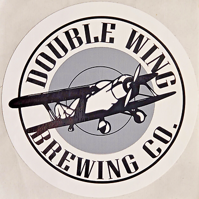 #ad Double Wing Brewing Co Logo Craft Beer Sticker Madison OH Decal Brewery New $3.25