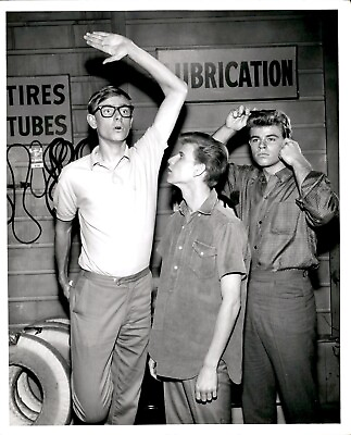 #ad BR53 1950s Rare Original Photo HIGH SCHOOL SHOP CLASS Nerd Jock Combing Hair $20.00