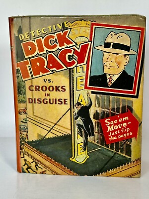 #ad DICK TRACY UNUSUAL FULLY LAMINATED COVER#1479 BIG LITTLE BOOK 1941 VF NM WHITMAN $59.99