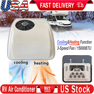#ad 12V RV air conditioner electric rooftop AC Unit fit motorhome Trailer Heatamp;cool $654.00