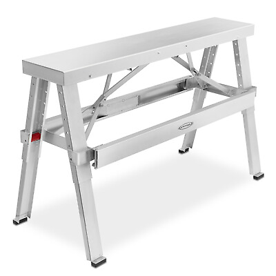 #ad Drywall Bench Sawhorse Step Ladder Adjustable Height Workbench 18quot; 30quot; $194.99