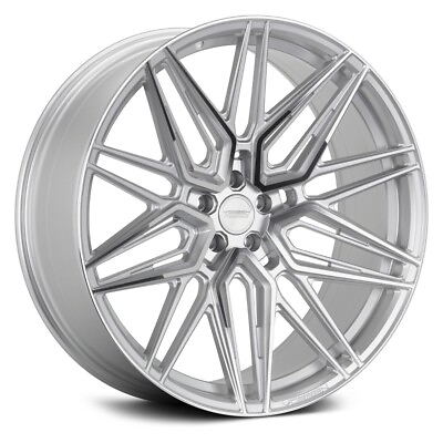 #ad Vossen HF 7 Silver with Polished Face 19x8.5 5x112 42 Wheel Single Rim $299.50