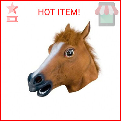 #ad Halloween Horse Head Mask $13.85