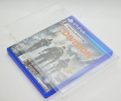 #ad 5 Plastic Protective Protectors Cases Sleeves Boxes For Sony PlayStation 4 PS4 $10.95