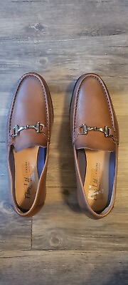 #ad New Flag Ltd Men#x27;s Loafer Shoe Brown Casual Size 12.5 Leather Work Classic $46.00