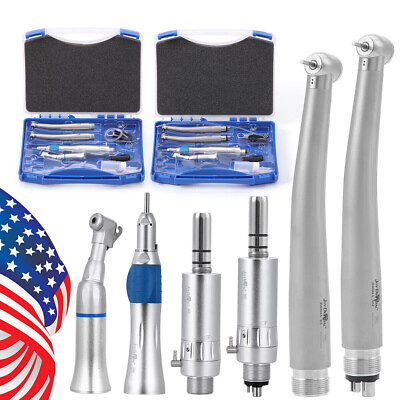 #ad Dental High Speed and Low Speed Handpiece Kit 2 Hole 4 Hole USA $78.65