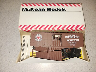 #ad McKean Models HO Master Series #779 Seaboard 40#x27; ps1 dbl dr Train boxcar kit 50 $21.99