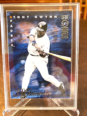 #ad Tony Gwynn 1996 Leaf Studio Masterstrokes Card #3025 5000 San Diego Padres HOF $5.95