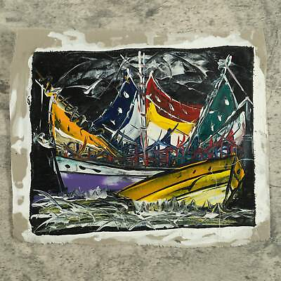 #ad Haitian Painting Nautical Vibrance $43.99