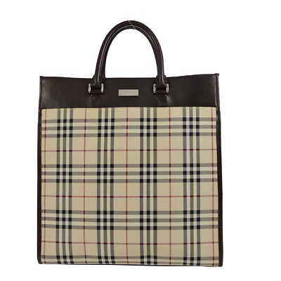 #ad Burberry Beige Burberry Check Tote Handbag 161276 $304.30