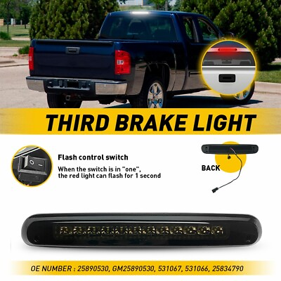 #ad LED Third 3rd Brake Fits Light 2007 13 Chevy Silverado Sierra GMC 1500 2500 3500 $34.19