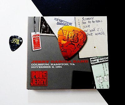 #ad Jerry Garcia Band Hampton 11 9 1991 Pure Jerry 7 Guitar Pick Grateful Dead 2 CD $399.99