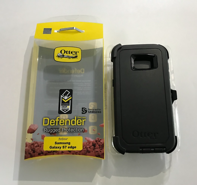 #ad OtterBox DEFENDER SERIES Case for Samsung Galaxy S7 Edge Rugged Protection Black $8.27