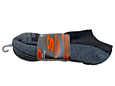 #ad New Skechers Sport 3 Pair Mens Low Cut No Show Cushion Socks. size 10 13 $7.95