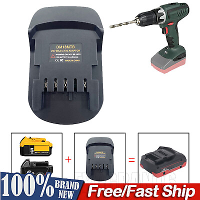 #ad Adapter for Dewalt for Milwaukee 18V Li ion Battery Convert To for Metabo Tools $14.99