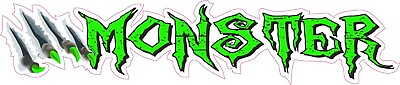 #ad Monster Claws Green X Large Decal 24 x 6quot;quot; $19.95