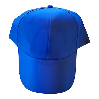 #ad Woman#x27;s Blue Baseball Cap One Size Adjustable Lightweight $5.00