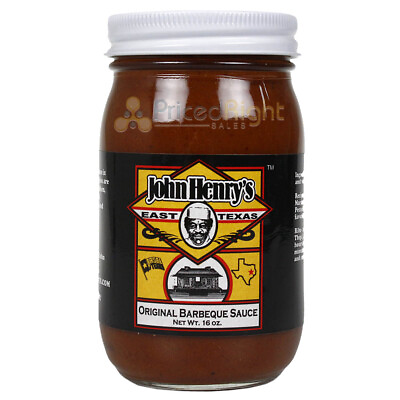 #ad John Henry#x27;s Store Original East Texas BBQ Sauce 16 Oz Jar 55130 $18.95
