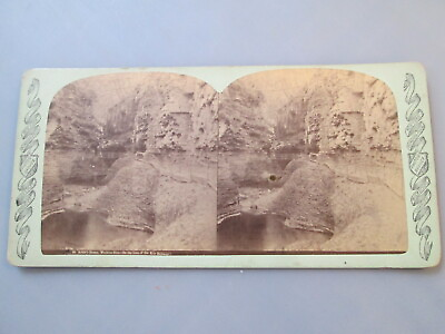 #ad 1870#x27;s Stereoview Charles Bierstadt Watkins Glen Artists Dream Erie Railway $9.99