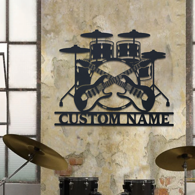 #ad Custom Music Room Sign Music Studio Metal Sign Personalized Music Decor $93.89