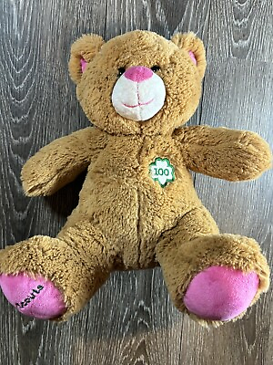 #ad Build A Bear BAB Girl Scouts 100 Years Anniversary Bear Plush 15” Brown Pink $12.00