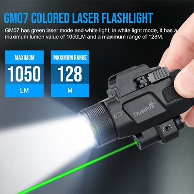 #ad TrustFire Green Laser 1050LM Tactical LED Pistol Light Mounted LED Flashlight US $58.99