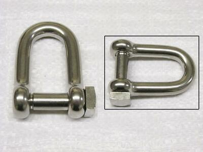 #ad Stainless Steel D Shackle Square Head 10MM 3 8quot; Dee Marine Boat Rigging M10 GBP 7.00