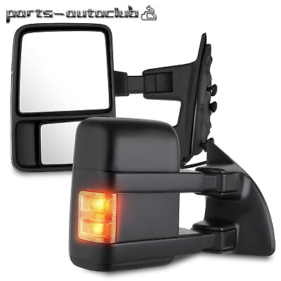 #ad Pair Set For 99 16 F250 F550 Super Duty Manual Tow LED Signal Light Side Mirrors $108.99