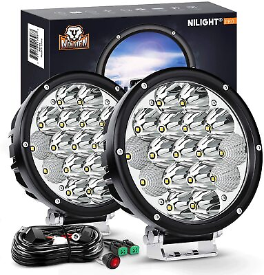 2X 7quot;inch 85W Round Off Road Led Work Lights For Jeep Bumper ATV Truck Boat 4WD $139.99