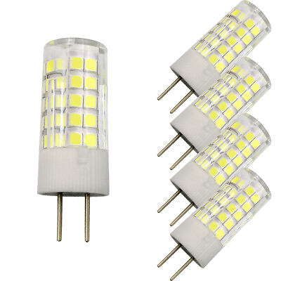 #ad 5pcs GY6.35 2 Pin LED Lights Bulb 64 2835 AC DC 12V Light Lamp Cool White $17.47