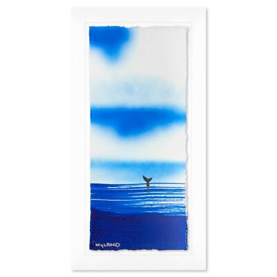 #ad Wyland quot;Flukequot; Hand Signed Framed Original Painting Ocean Art $3150.00