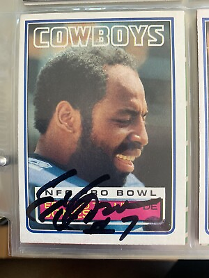 #ad Ed Jones autographed Topps football card $35.00