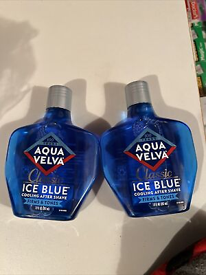 #ad 2 Pack Aqua Velva Classic Ice Blue Cooling After Shave 7fl oz Exp 12 25 $20.00
