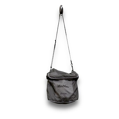 #ad #ad Max Mara Women#x27;s The Cube Crossbody Shoulder Bag Gray 100% Nylon $46.46