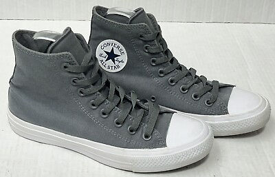 #ad Converse Chuck Taylor All Star II Gray High Top Sneakers Womens 8.5 Mens 6.5 $29.94