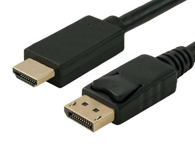 #ad 6ft Display Port DisplayPort DP to HDMI Converter Adapter Cable 4K 1080p PC New $8.95