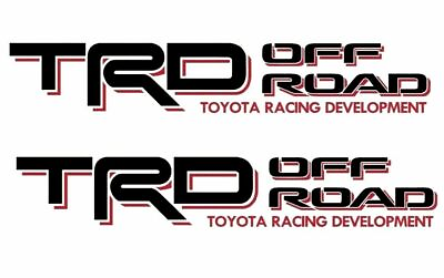 2 TRD Off Road Decals for Toyota Tacoma Tundra Pair Sticker Truck bedside Vinyl $9.88