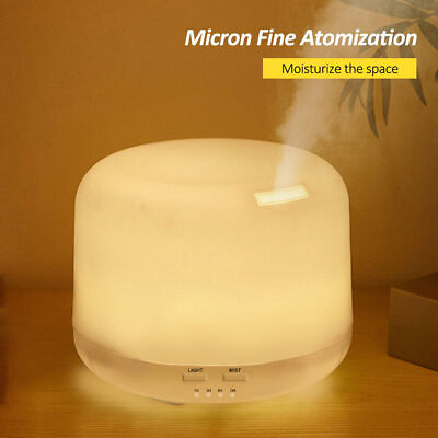#ad Essential Oil Aroma Diffuser Aromatherapy 7 LED Ultrasonic Humidifier Air Mist $16.19