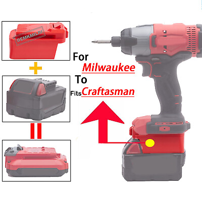 #ad For Milwaukee 18V Li Ion Battery To For Craftsman 20V Drill Tools Adapter Only $12.49