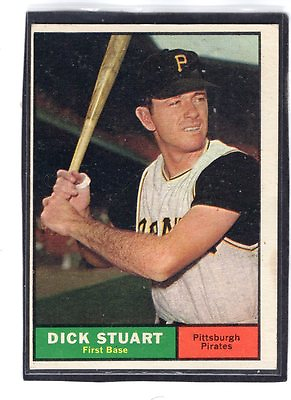 #ad 1961 DICK STUART Topps Baseball Card # 126 Pittsburgh Pirates Vintage $4.95