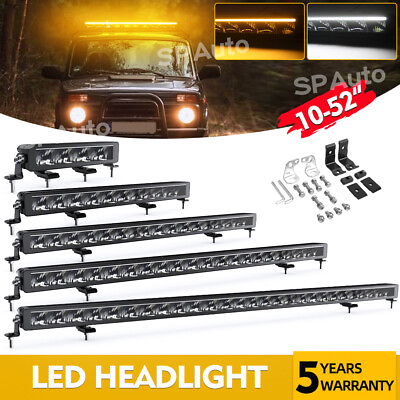 #ad #ad 22quot; 32quot; 42quot; 52quot; LED Light Bar Amber White DRL Position Work lamp 4X4 Offroad SUV $84.98