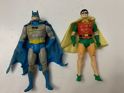 #ad 1984 DC Super Powers BATMAN amp; ROBIN Kenner lot with capes $63.72