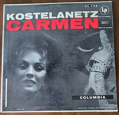 #ad Kostelanetz Carmen Opera Orchestra Vintage Vinyl Record LP CL 735 Columbia $12.70
