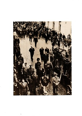 #ad KING CAROL AT ARMAND CALINESCU FUNERAL BUCHAREST 1939 VTG ORIG Press Photo Y19 $15.99